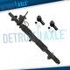 Complete Power Steering Rack And Pinion Outer Tie Rods For 2001-2005 Honda Civic