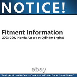 Crémaillère de direction assistée et pignon + biellette de direction externe pour Honda Accord 4 cylindres de 2003 à 2007.
